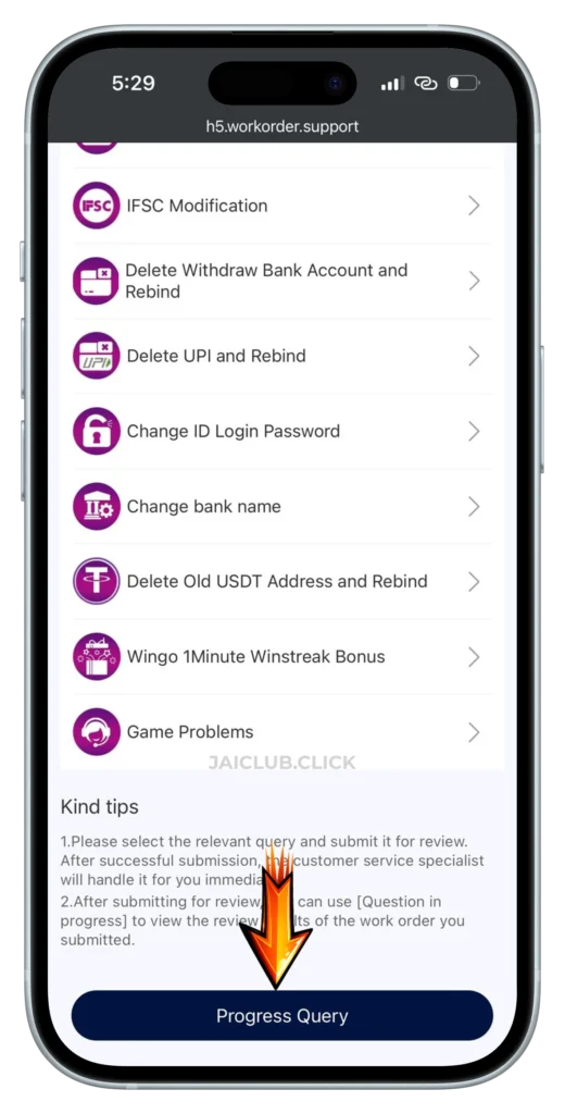 jaiclub-customer-service-page